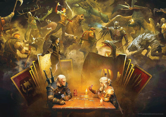 The Witcher Puzzle Playing Gwent (1000 Teile)                                 - Versand: 5-7 Tage nach Bestellung