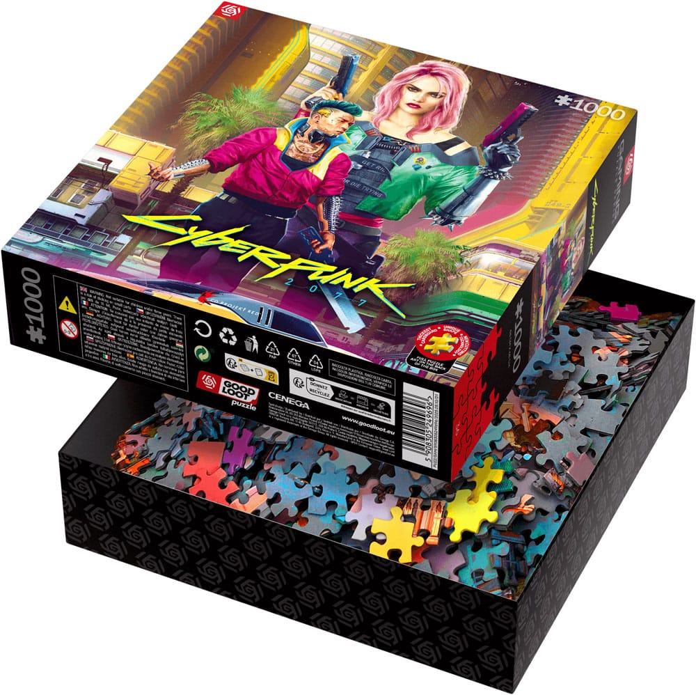 Cyberpunk 2077 Puzzle Kitsch Style (1000 Teile)                                 - Versand: 5-7 Tage nach Bestellung