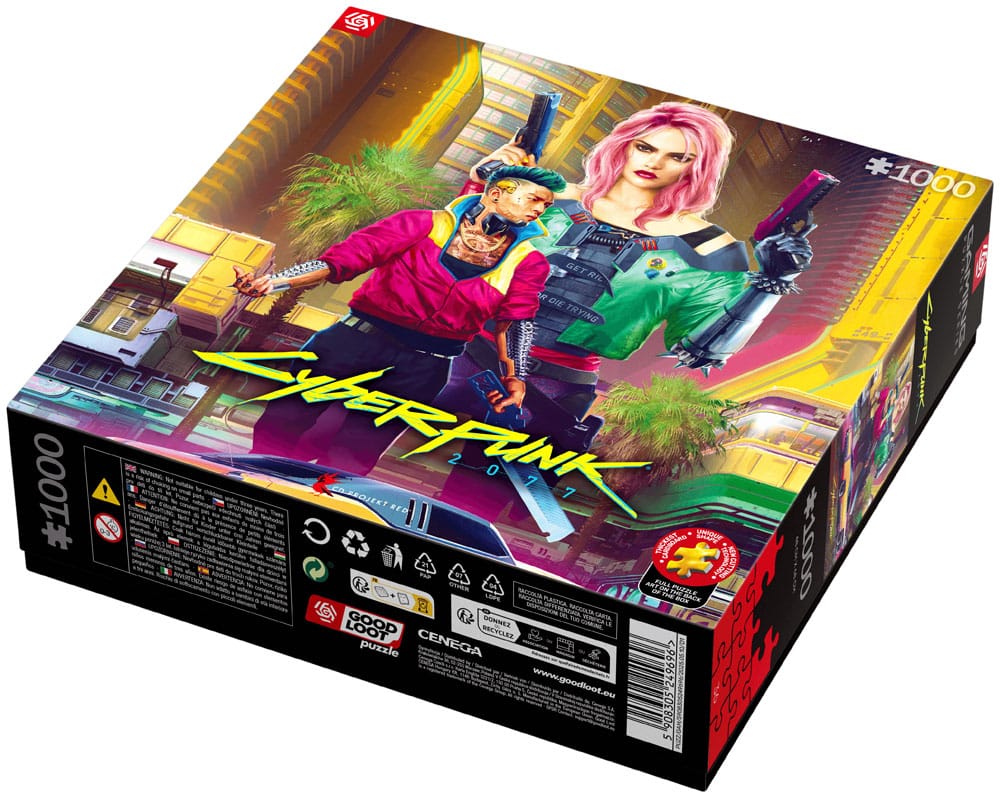 Cyberpunk 2077 Puzzle Kitsch Style (1000 Teile)                                 - Versand: 5-7 Tage nach Bestellung