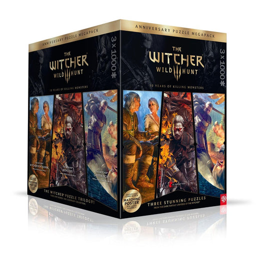 The Witcher 3 Puzzle Triology Wild Hunt 10 Years of Killing Monsters (1000 Teile)                                 - Preorder - ETA: 25.11.2025