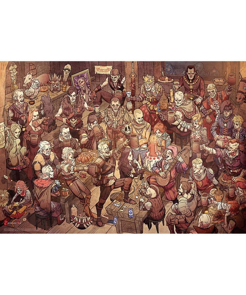 The Witcher Puzzle Birthday (1000 Teile) - Versand: 7 Tage nach Bestellung
