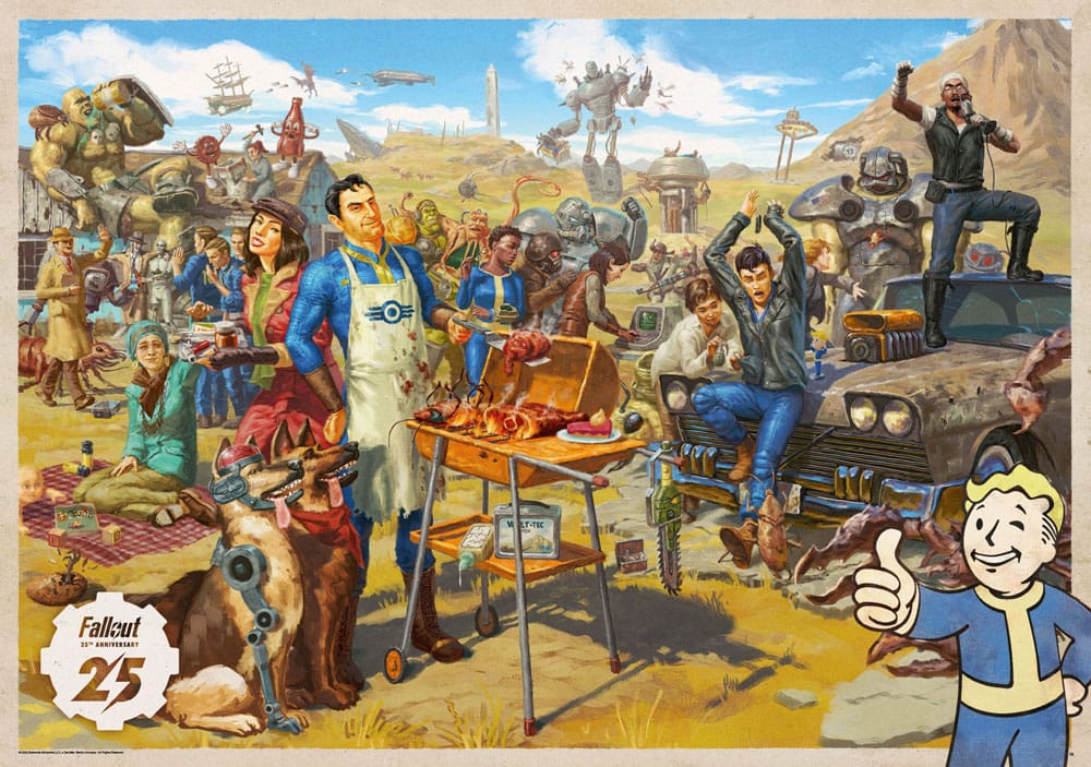 Fallout Geschenkset Fallout Vault Loot Collection (Puzzle, Socken, Figur & Schlüsselanhänger) - Versand: 7 Tage nach Bestellung