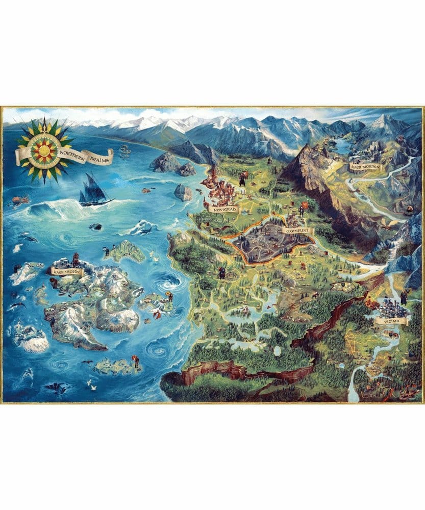The Witcher Puzzle The Northern Realms Map (1000 Teile) - Preorder - ETA: 25.11.2026