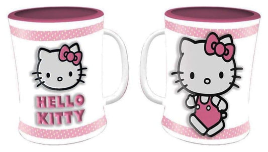 Hello Kitty Tasse Pink Emboss - Versand: 7 Tage nach Bestellung