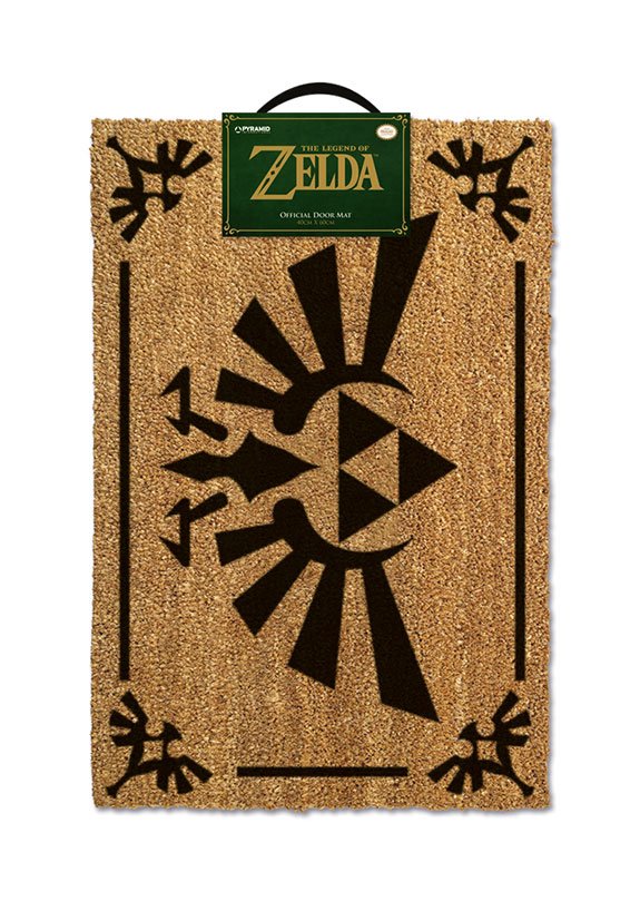 The Legend of Zelda Fußmatte (Triforce Black) 60 x 40 cm - Preorder - ETA: 11.07.2026