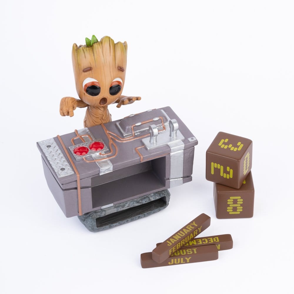 Marvel 3D Ewiger Kalender Groot Death Button 12 cm - Versand: 7 Tage nach Bestellung