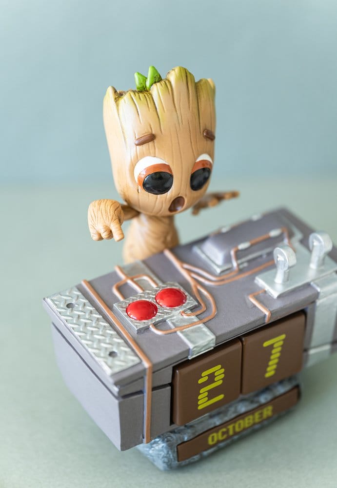 Marvel 3D Ewiger Kalender Groot Death Button 12 cm - Versand: 7 Tage nach Bestellung
