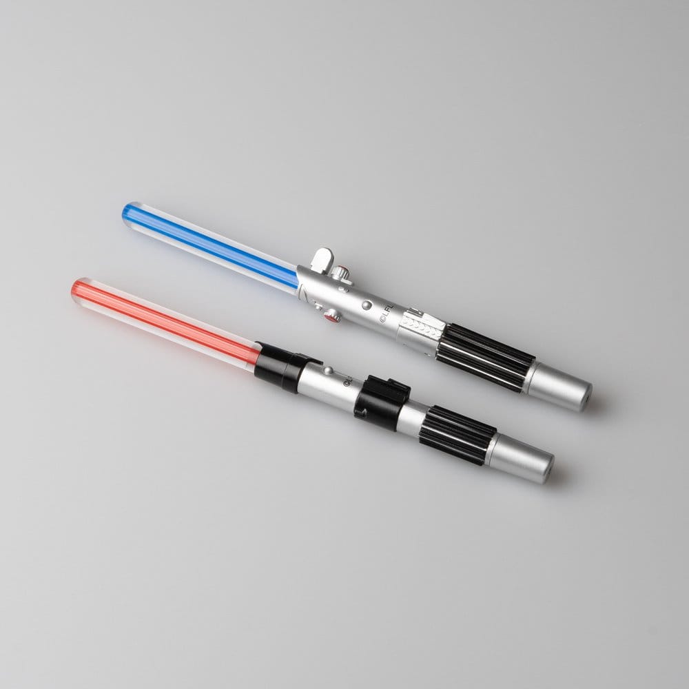 Star Wars Set mit 2 Lichtschwert-Stiften  Luke Skywalker & Darth Vader - Versand: 7 Tage nach Bestellung