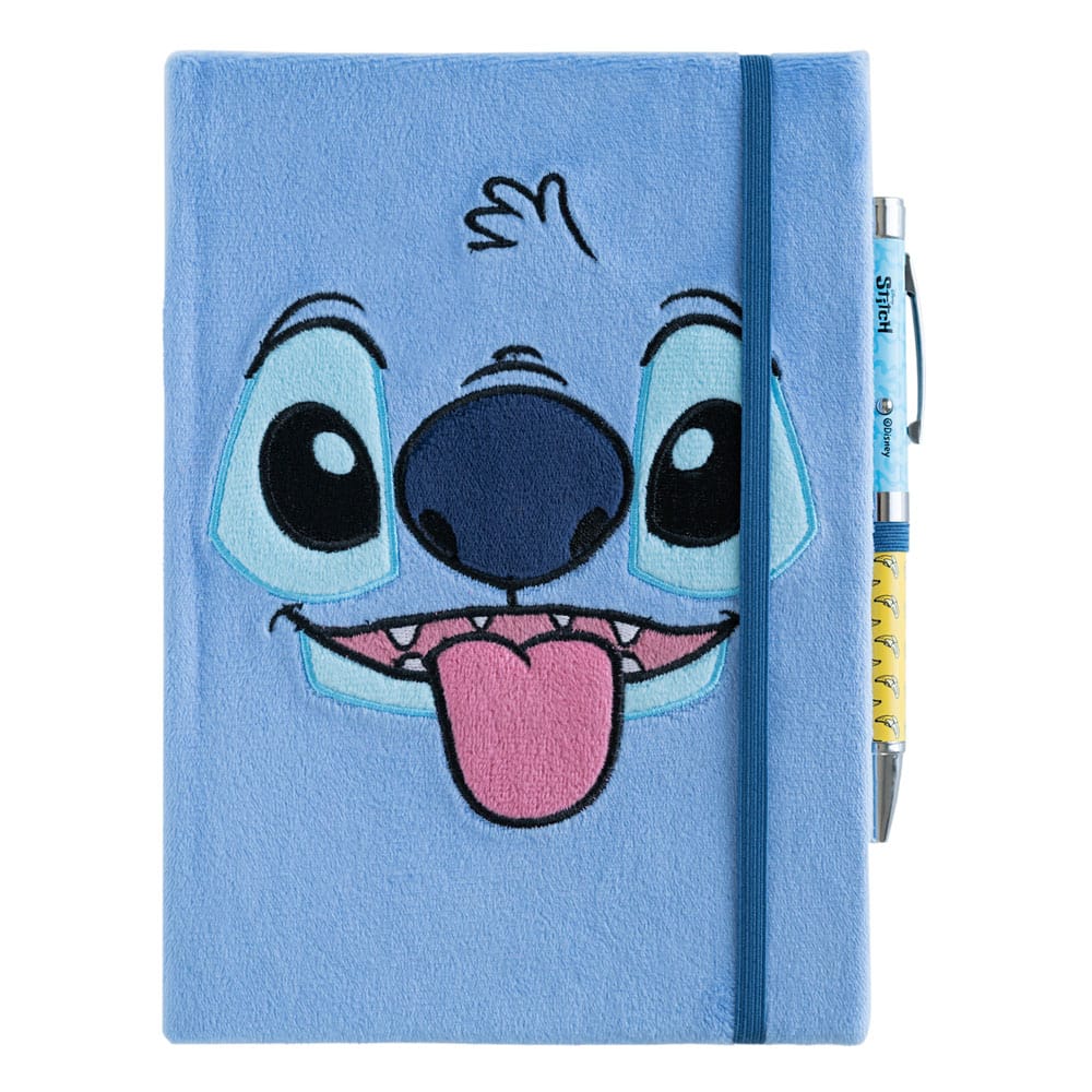 Stitch Premium Plüsch Notizbuch A5 mit Stift Tropical - Versand: 7 Tage nach Bestellung
