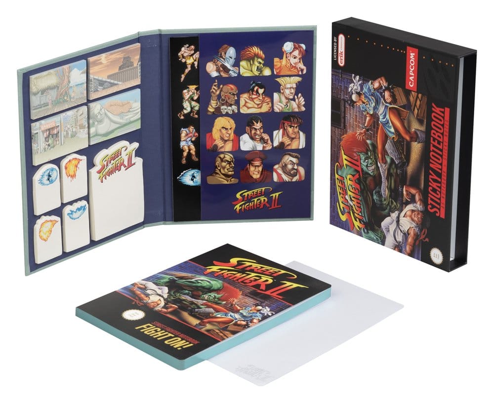 Street Fighter Premium Notizbuch mit Haftnotizen und Hülle A5  - Preorder - ETA: 27.07.2026