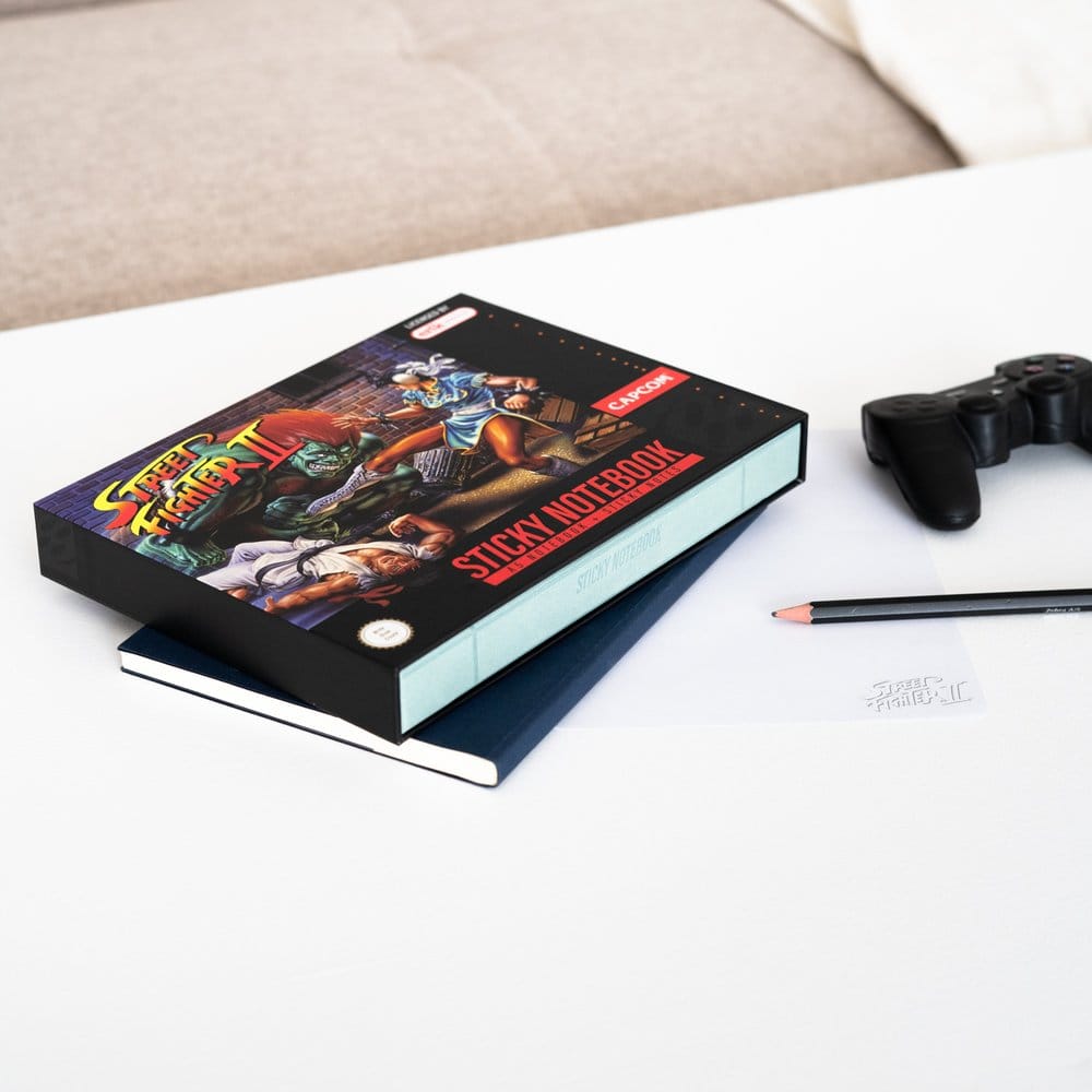 Street Fighter Premium Notizbuch mit Haftnotizen und Hülle A5  - Preorder - ETA: 27.07.2026