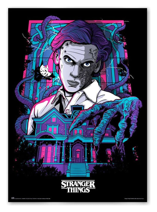Stranger Things Leuchtendes Poster Premium 50 x 70 cm - Versand: 7 Tage nach Bestellung
