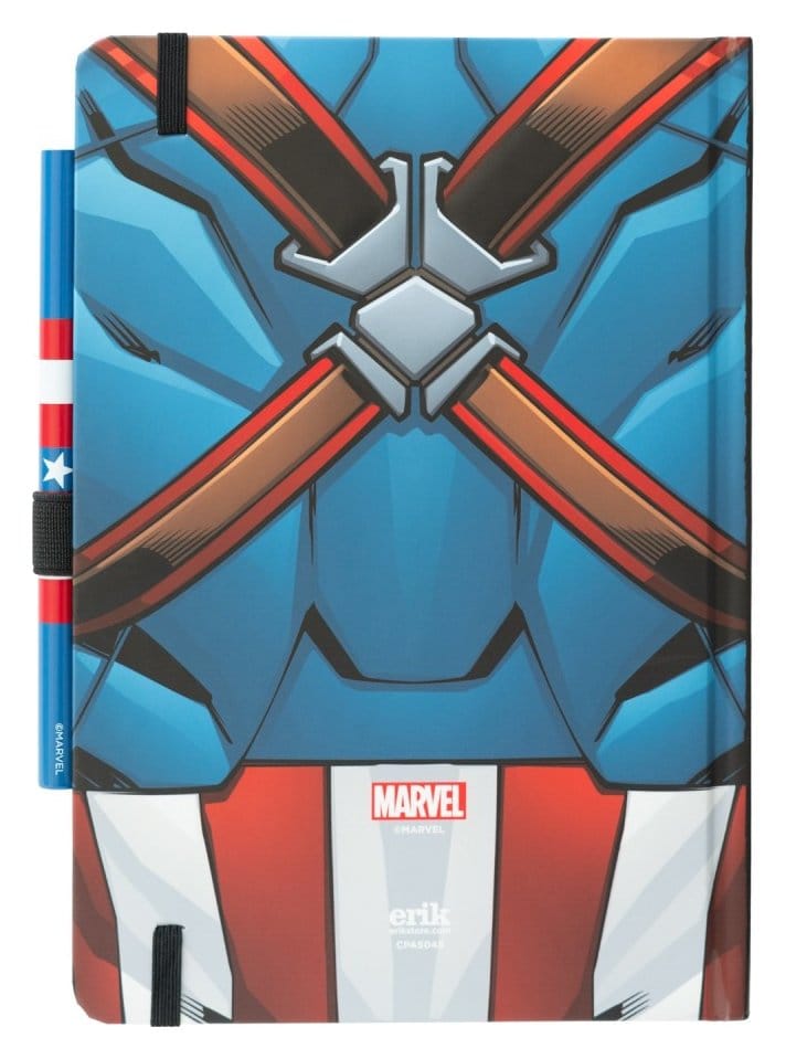 Marvel Captain America Premium Notizbuch mit Stift Uniform A5 - Preorder - ETA: 25.11.2026
