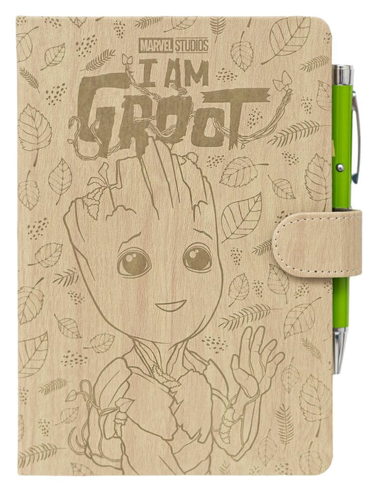 Marvel Premium Notizbuch mit Projektor-Stift Groot A5 - Versand: 7 Tage nach Bestellung