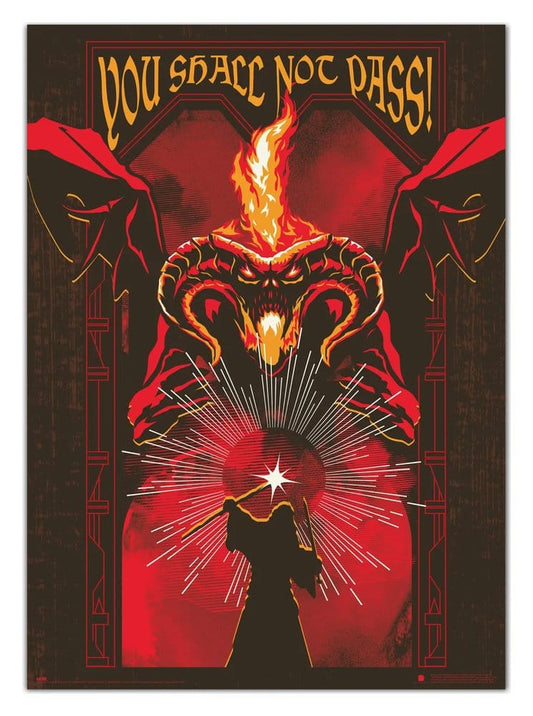 Der Herr der Ringe Leuchtendes Poster Balrog 50 x 70 cm - Preorder - ETA: 13.07.2026