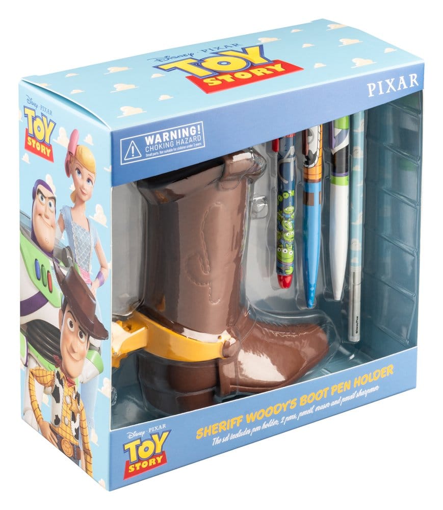 Disney Pixar Toy Story Stiftehalter mit Schreibwaren-Set Woodys Stiefel 16 cm - Preorder - ETA: 09.10.2026