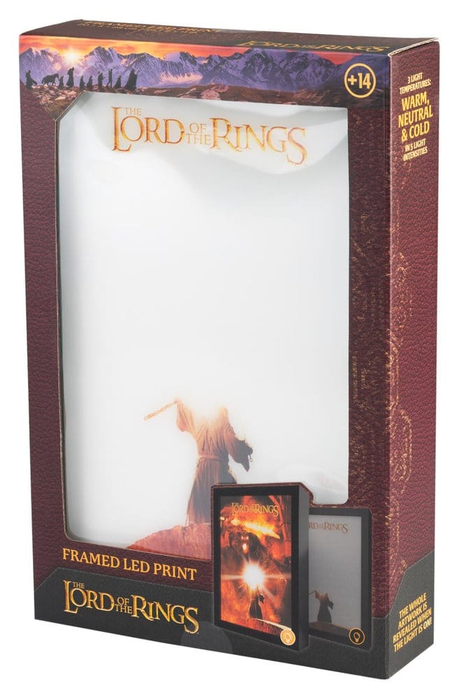 Der Herr der Ringe Gerahmtes LED-Panel 28 x 20 cm - Versand: 7 Tage nach Bestellung