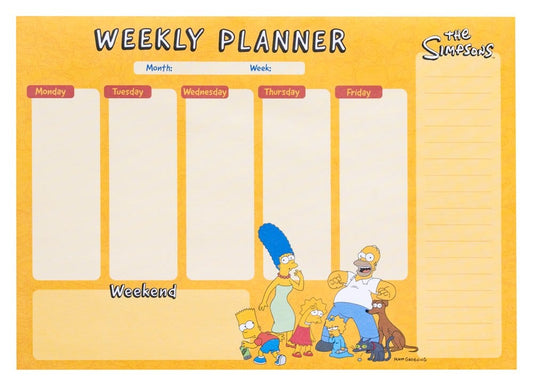 Die Simpsons Wochenplaner A4 - Preorder - ETA: 25.11.2026