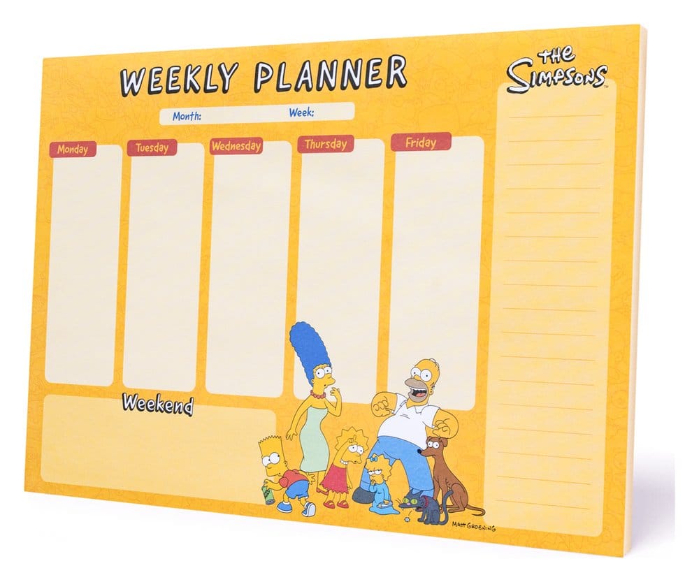 Die Simpsons Wochenplaner A4 - Preorder - ETA: 25.11.2026