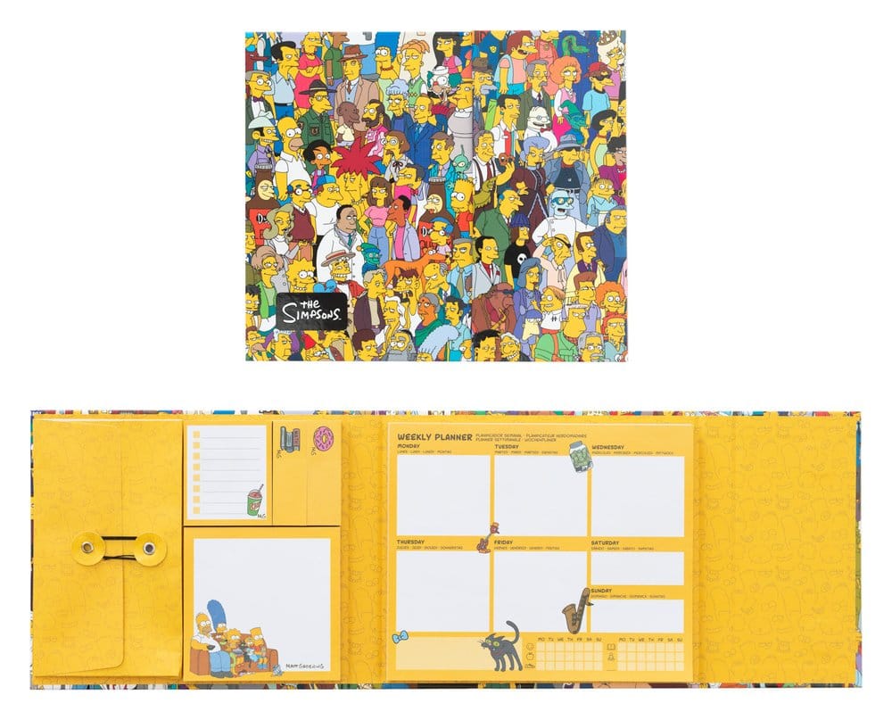 Die Simpsons Wochenplaner mit Haftnotizen 19 x 17 cm - Preorder - ETA: 25.11.2026
