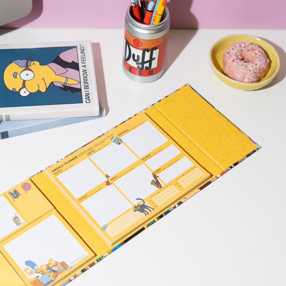 Die Simpsons Wochenplaner mit Haftnotizen 19 x 17 cm - Preorder - ETA: 25.11.2026
