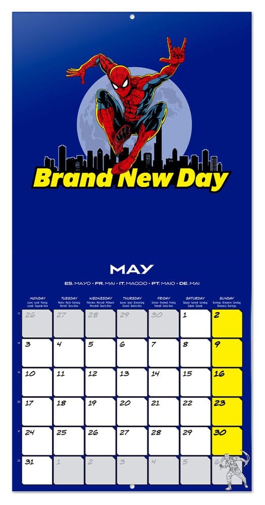 Spider-Man Wandkalender 2027 30 x 30 cm - Preorder - ETA: 08.11.2026