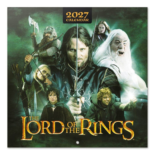 Der Herr der Ringe Wandkalender 2027 30 x 30 cm - Preorder - ETA: 25.09.2026