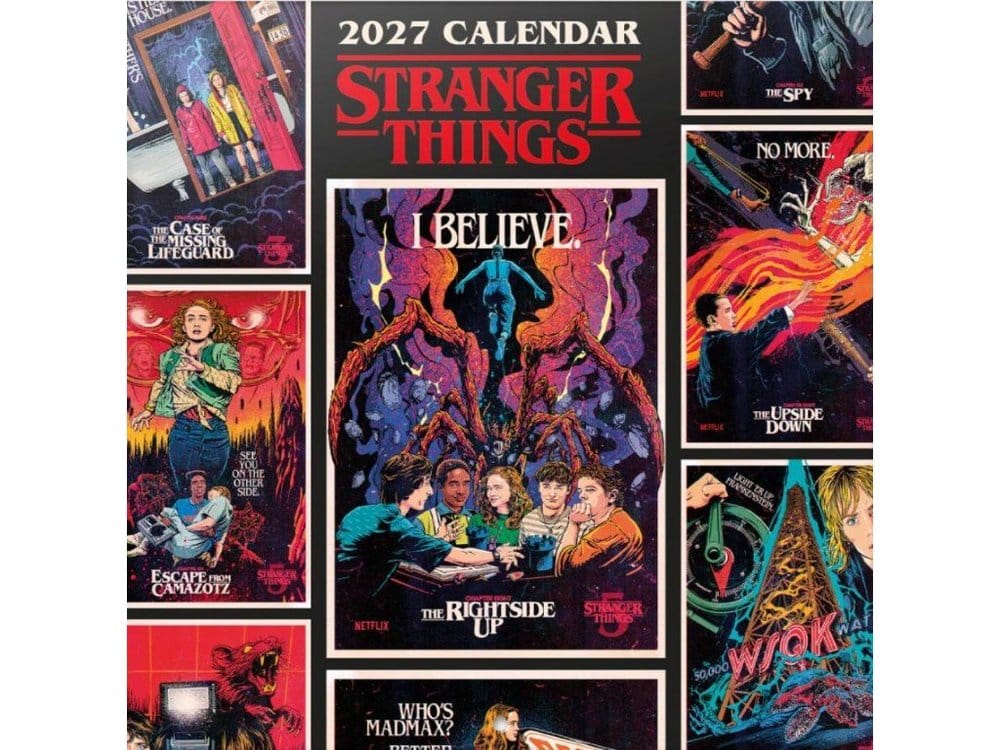 Stranger Things Wandkalender 2027 30 x 30 cm - Preorder - ETA: 08.09.2026