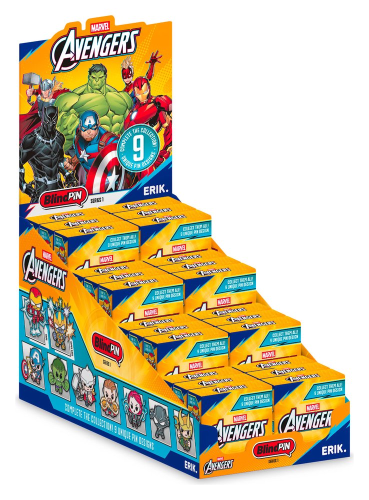 Marvel The Avengers Ansteck-Pins Serie 1 Display (24) - Versand: 7 Tage nach Bestellung