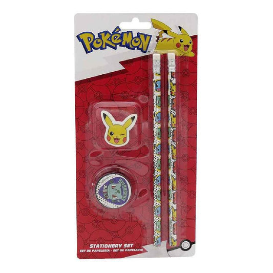 Pokémon Schreibwarenset 4-teilig - Versand: 5-7 Tage nach Bestellung
