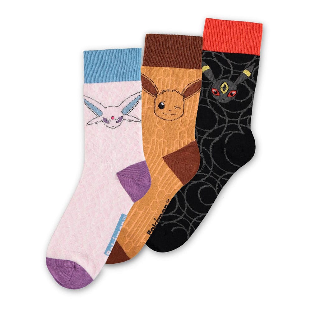 Pokémon Socken 3er-Pack Evoli Evolution 2.0 39-42   - Preorder - ETA: 03.07.2025