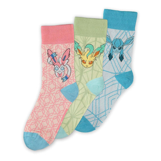 Pokémon Socken 3er-Pack Evoli Evolution 3.0 35-38 - sofort verfügbar