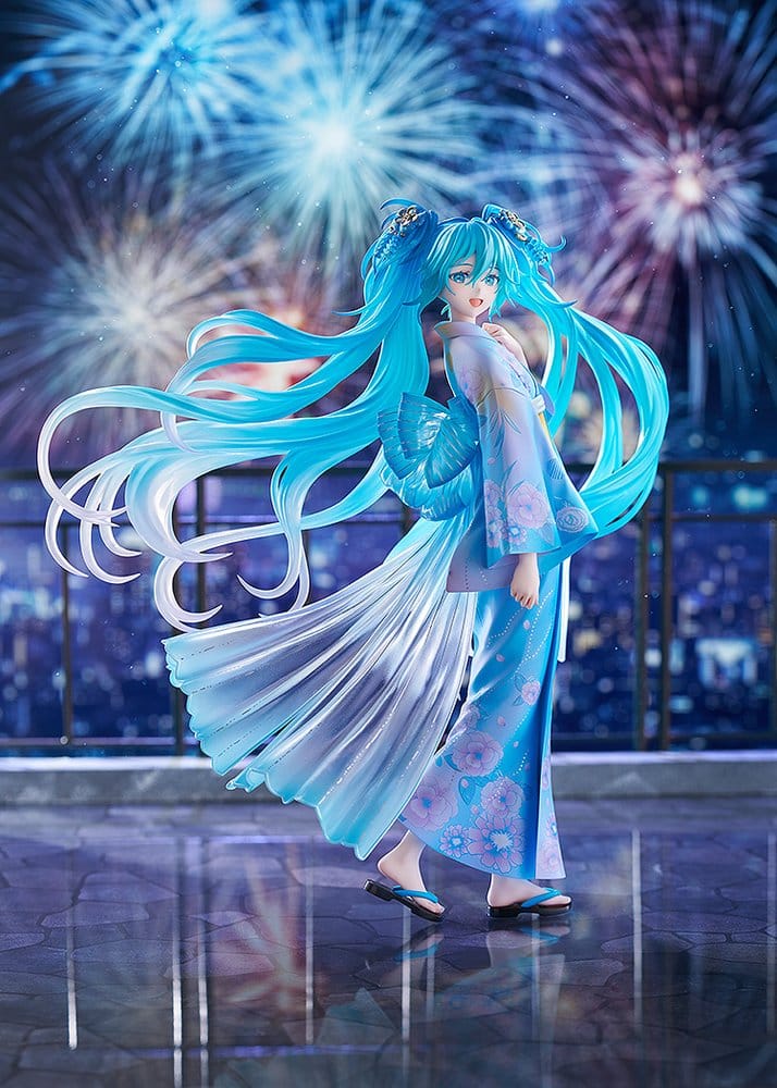Character Vocal Series 01: Hatsune Miku PVC Figur 1/7 Music & Fire Works Ver. 23 cm - Preorder - ETA: 25.08.2027