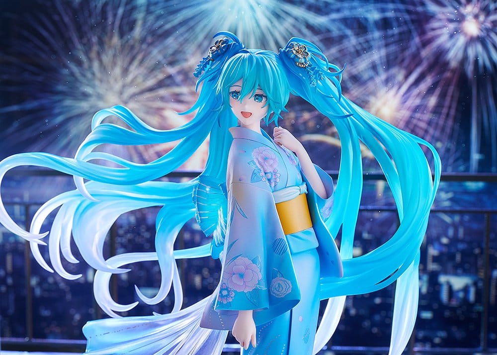 Character Vocal Series 01: Hatsune Miku PVC Figur 1/7 Music & Fire Works Ver. 23 cm - Preorder - ETA: 25.08.2027
