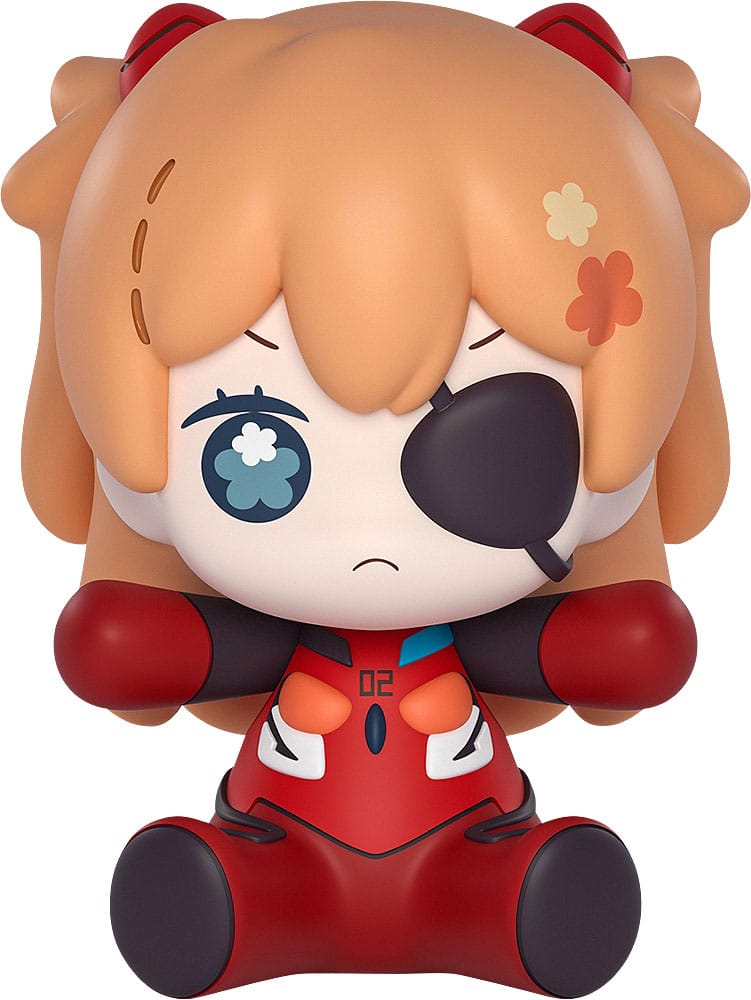 Neon Genesis Evangelion: Rebuild of Evangelion Huggy Good Smile Chibi Figur Asuka Shikinami Langley: Eye Patch Ver. 7 cm - Versand: 5-7 Tage nach Bestellung