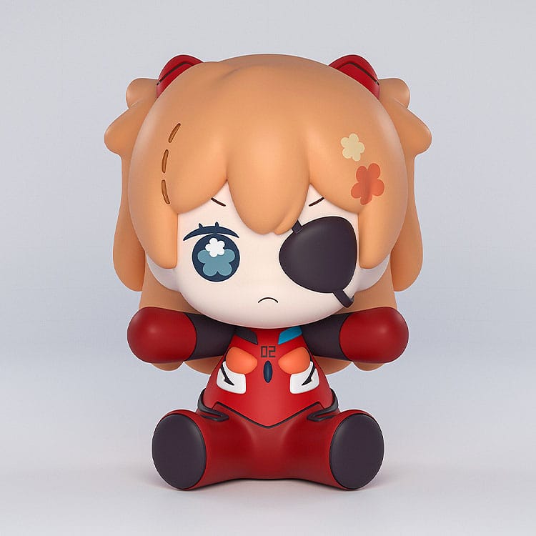 Neon Genesis Evangelion: Rebuild of Evangelion Huggy Good Smile Chibi Figur Asuka Shikinami Langley: Eye Patch Ver. 7 cm - Versand: 5-7 Tage nach Bestellung