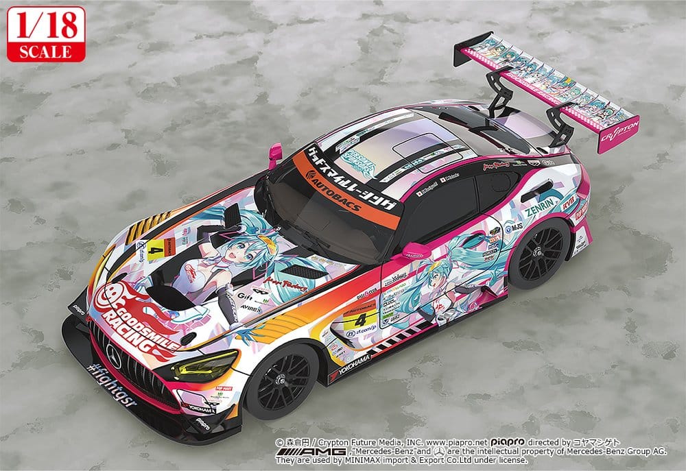 Hatsune Miku GT Project Fahrzeug 1/18 Good Smile Hatsune Miku AMG 2021 SUPER GT 100th Race Commemorative Ver. 26 cm - Preorder - ETA: 23.07.2027