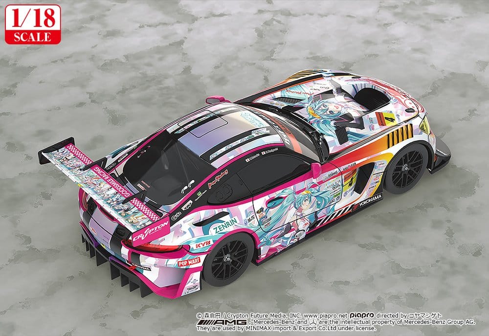 Hatsune Miku GT Project Fahrzeug 1/18 Good Smile Hatsune Miku AMG 2021 SUPER GT 100th Race Commemorative Ver. 26 cm - Preorder - ETA: 23.07.2027