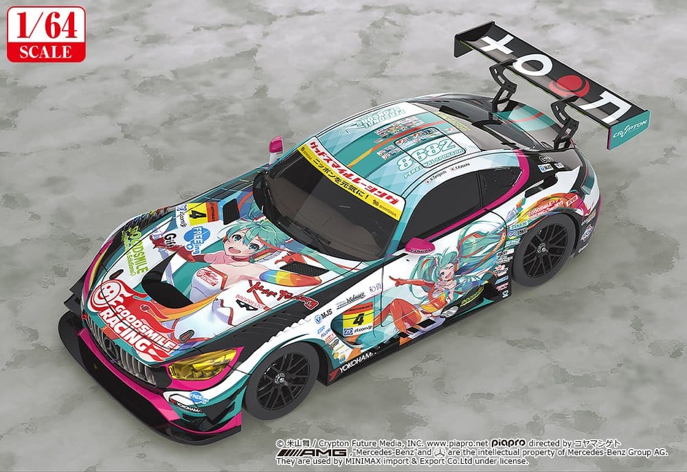 Hatsune Miku GT Project Fahrzeug 1/64 Good Smile Hatsune Miku AMG 2016 Super GT Ver. 7 cm - Preorder - ETA: 25.08.2027