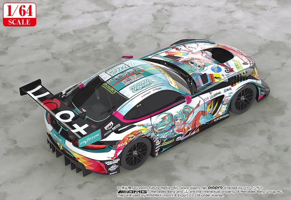 Hatsune Miku GT Project Fahrzeug 1/64 Good Smile Hatsune Miku AMG 2016 Super GT Ver. 7 cm - Preorder - ETA: 25.08.2027