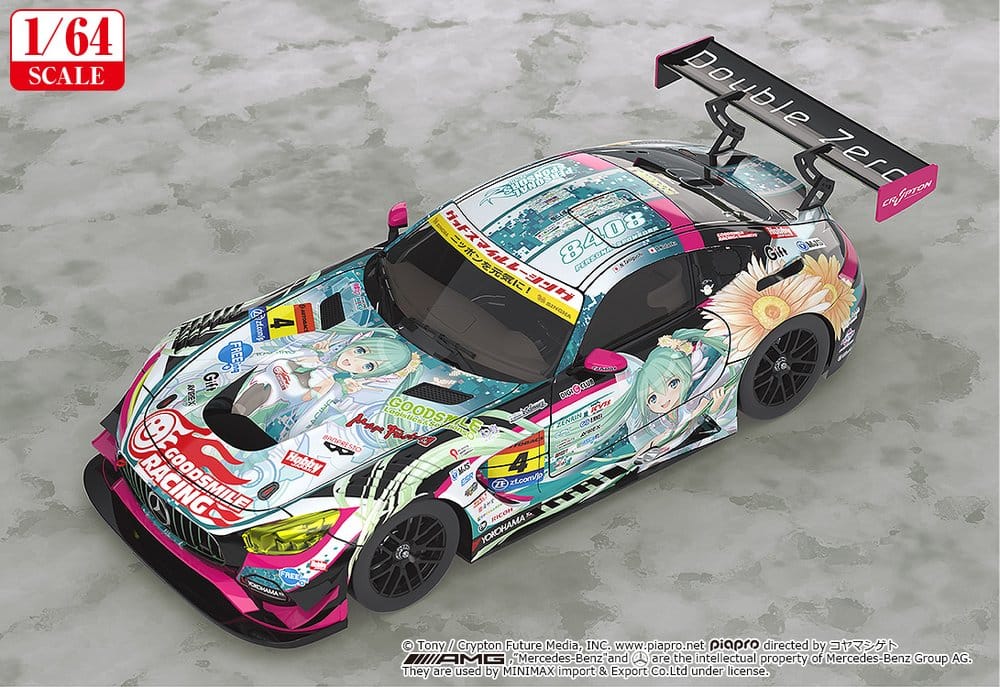 Hatsune Miku GT Project Fahrzeug 1/64 Good Smile Hatsune Miku AMG 2017 Super GT Ver. 7 cm - Preorder - ETA: 25.08.2027