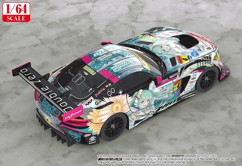 Hatsune Miku GT Project Fahrzeug 1/64 Good Smile Hatsune Miku AMG 2017 Super GT Ver. 7 cm - Preorder - ETA: 25.08.2027