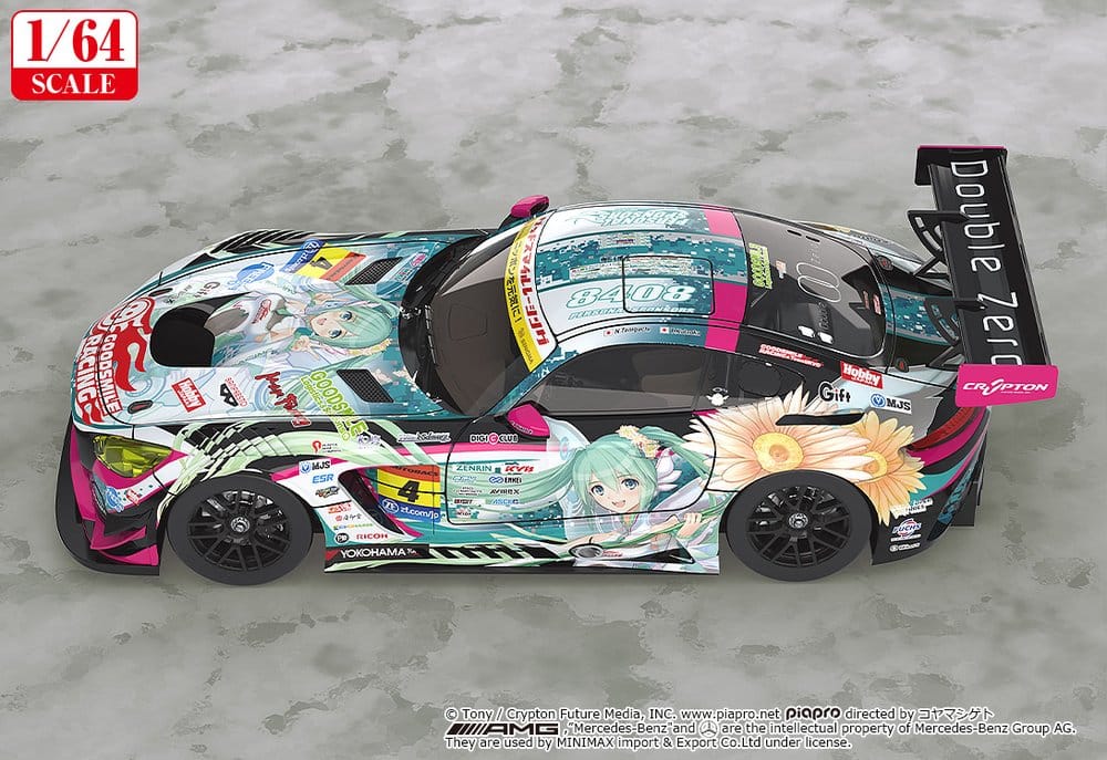 Hatsune Miku GT Project Fahrzeug 1/64 Good Smile Hatsune Miku AMG 2017 Super GT Ver. 7 cm - Preorder - ETA: 25.08.2027