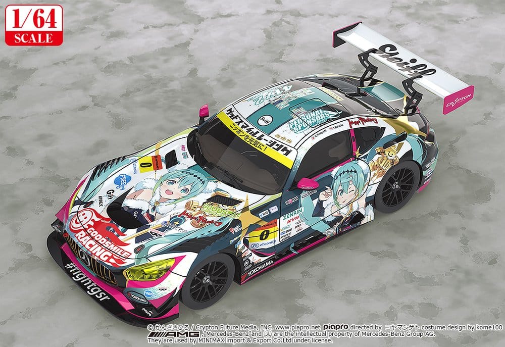 Hatsune Miku GT Project Fahrzeug 1/64 Good Smile Hatsune Miku AMG 2018 SUPER GT Ver. 7 cm - Preorder - ETA: 25.08.2027