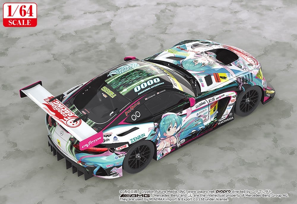 Hatsune Miku GT Project Fahrzeug 1/64 Good Smile Hatsune Miku AMG 2019 SUPER GT Ver. 7 cm - Preorder - ETA: 25.08.2027