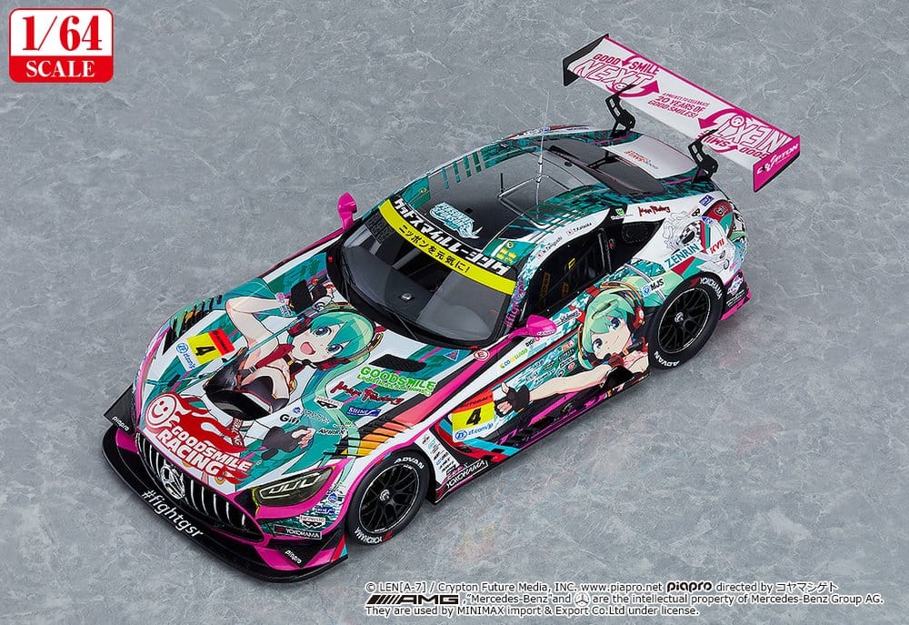 Hatsune Miku GT Project Fahrzeug 1/64 Hatsune Miku AMG 2020 SUPER GT Ver. 7 cm - Preorder - ETA: 23.04.2027