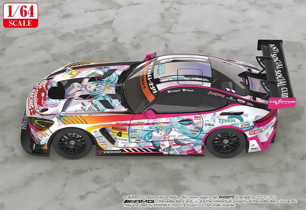 Hatsune Miku GT Project Fahrzeug 1/64 Hatsune Miku AMG 2021 SUPER GT Round 5 Ver. 7 cm - Preorder - ETA: 23.04.2027