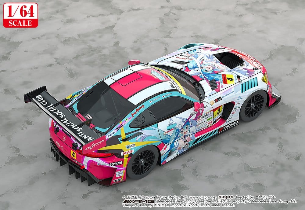 Hatsune Miku GT Project Fahrzeug 1/64 AMG 2024 Season Opening Ver. 7 cm - Preorder - ETA: 25.02.2027
