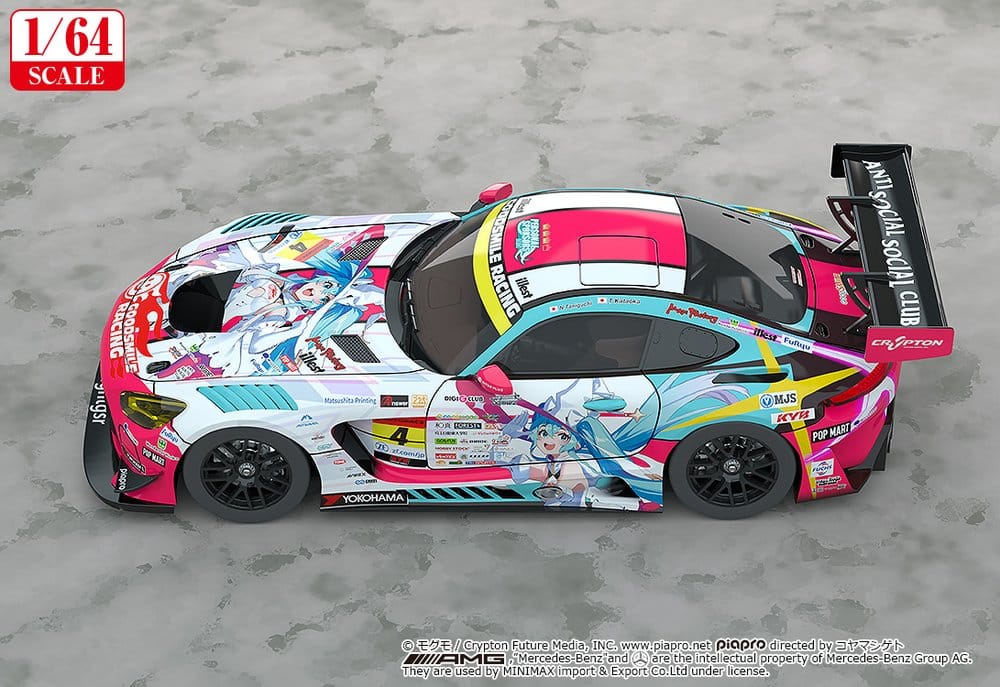 Hatsune Miku GT Project Fahrzeug 1/64 AMG 2024 Season Opening Ver. 7 cm - Preorder - ETA: 25.02.2027