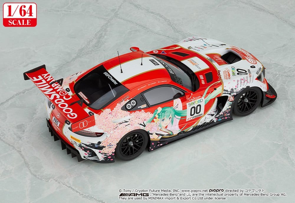 Hatsune Miku GT Project Fahrzeug 1/64 AMG 2017 SPA24H Ver. 7 cm - Preorder - ETA: 25.08.2027